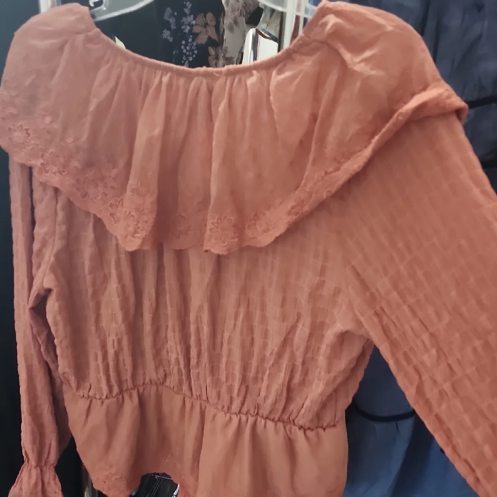 Hayden Terracotta Lace Blouse - Picture 3 of 7